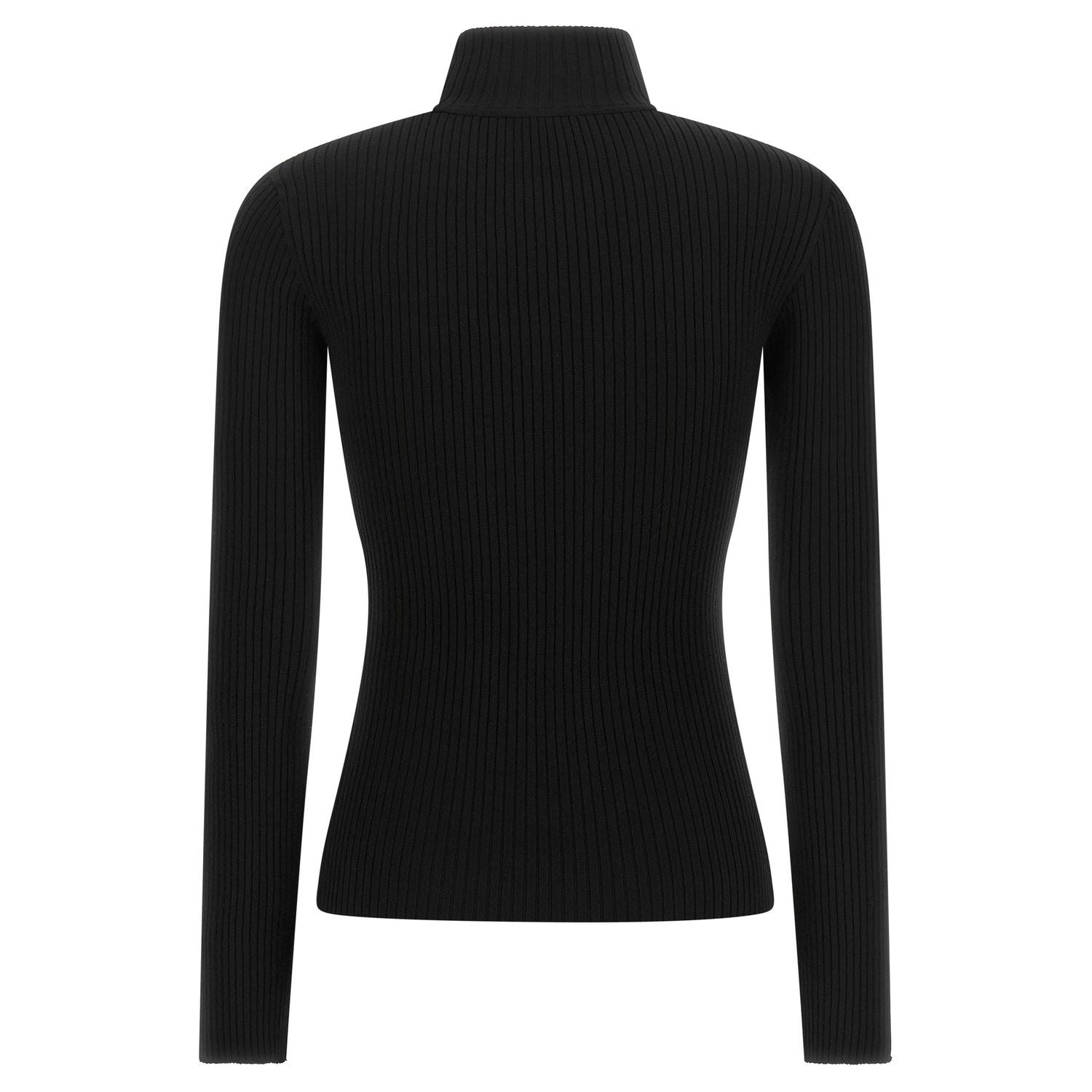 Courrèges Black Viscose Cardigan