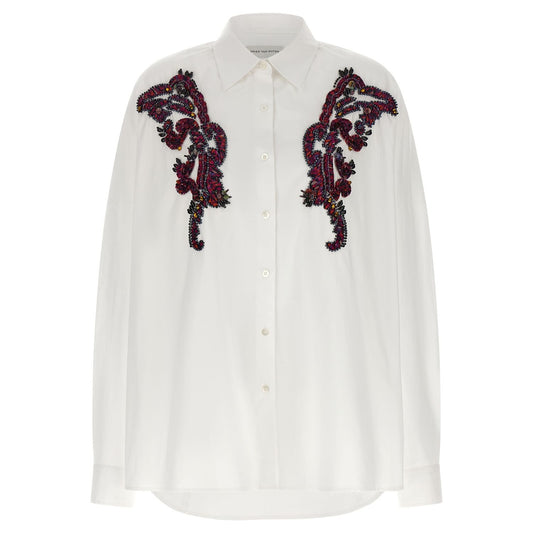 Dries Van Noten White Cotton Blouse