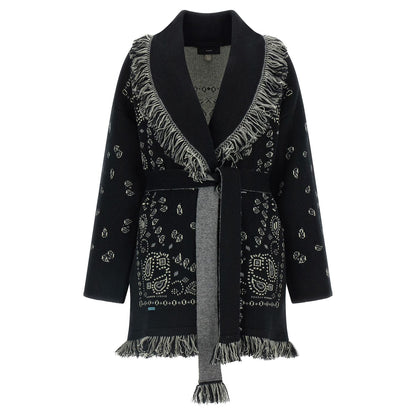 Alanui Black Cashmere Cardigan