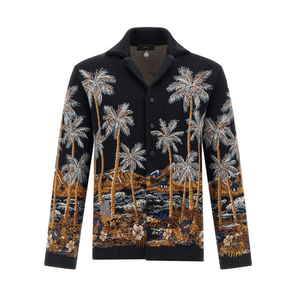 Alanui Blue Virgin Wool Blouse