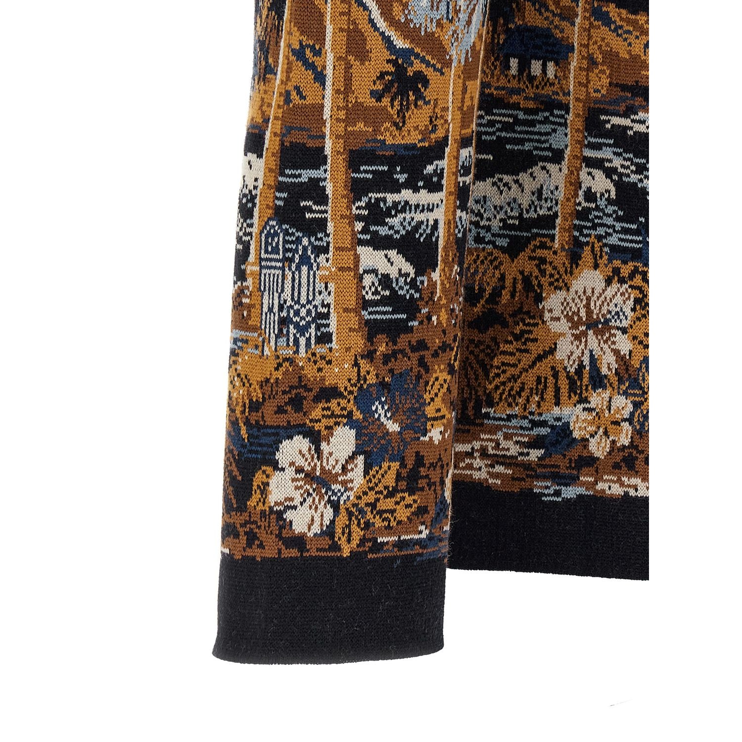Alanui Blue Virgin Wool Blouse