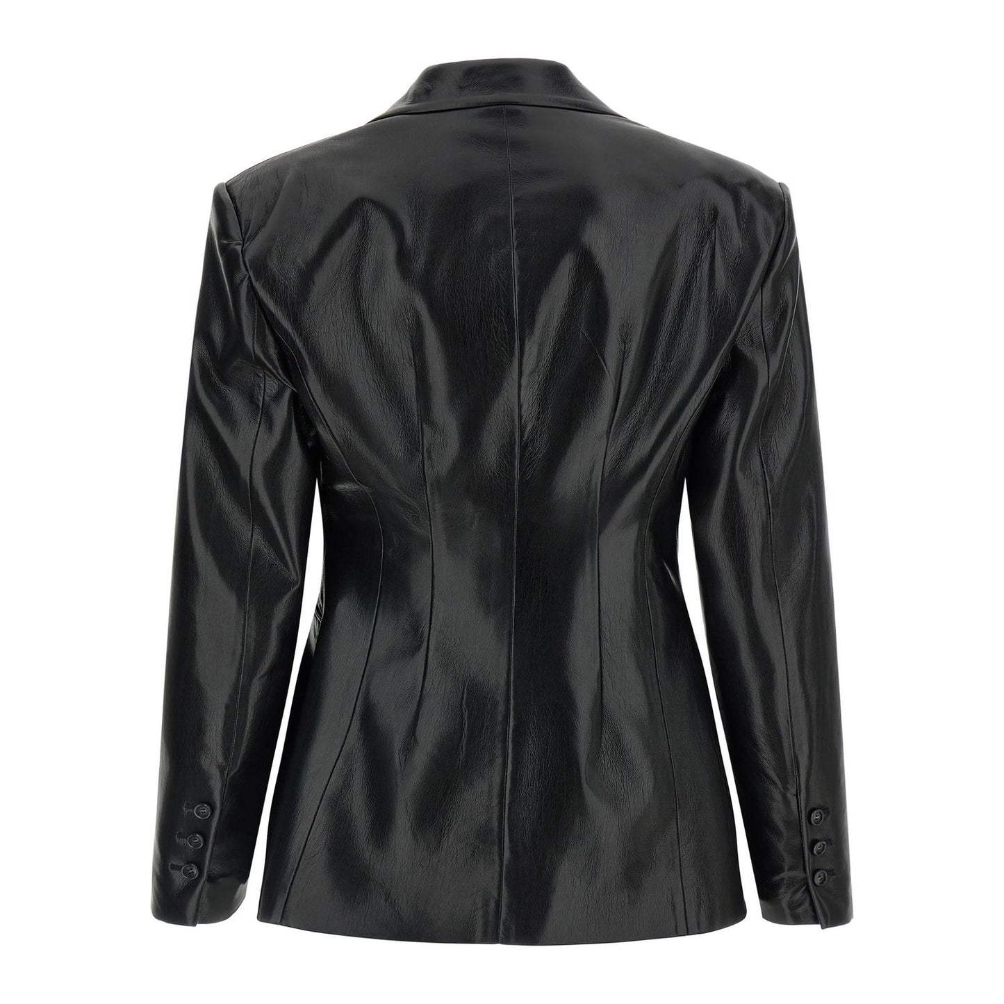 The Andamane Black Polyester Blazer
