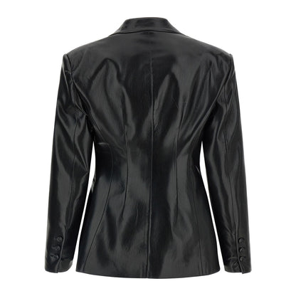 The Andamane Black Polyester Blazer