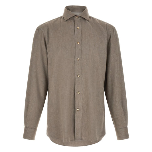 Brunello Cucinelli Gray Cotton Blouse