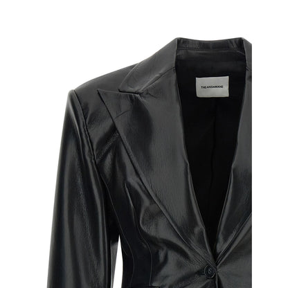 The Andamane Black Polyester Blazer