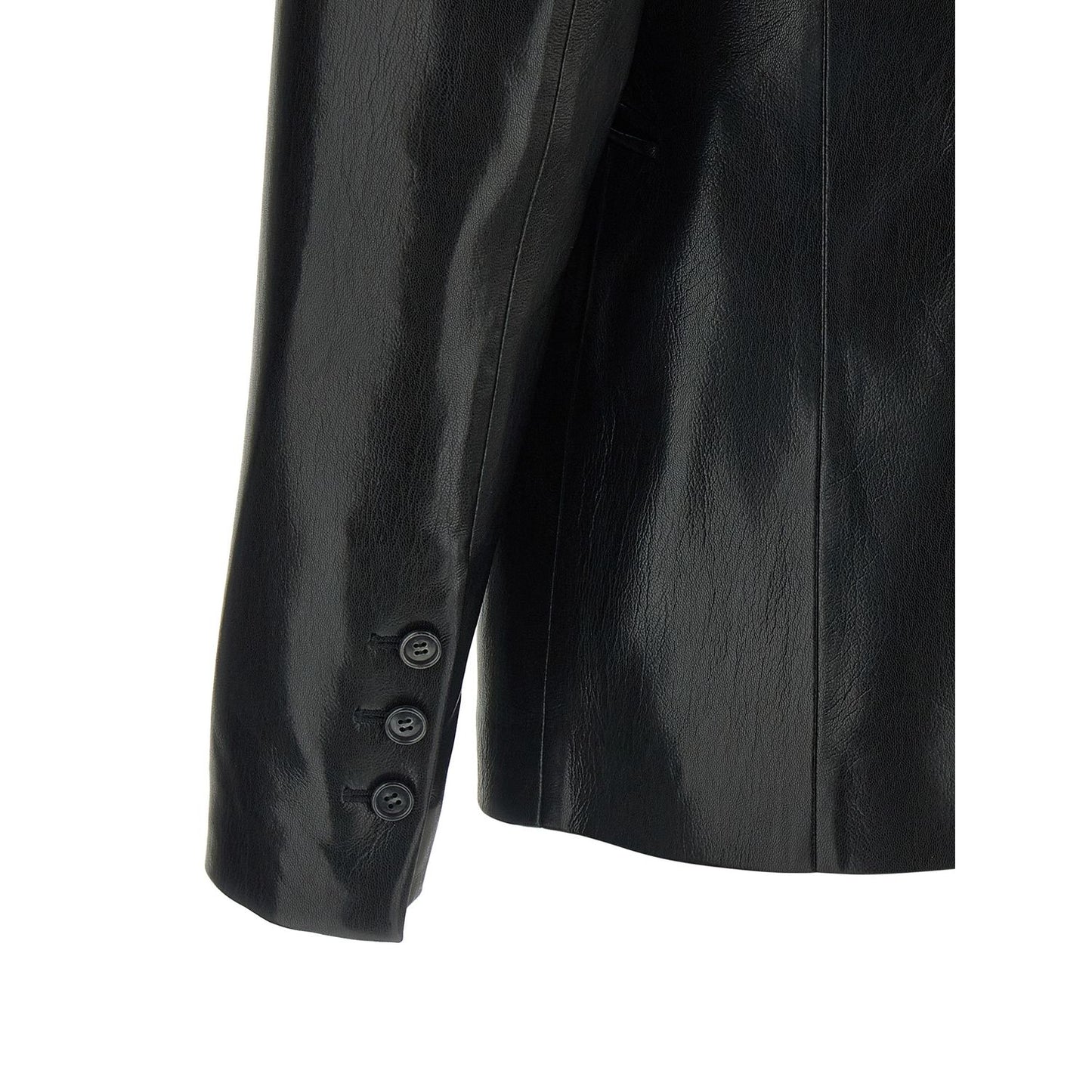 The Andamane Black Polyester Blazer
