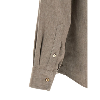 Brunello Cucinelli Gray Cotton Blouse
