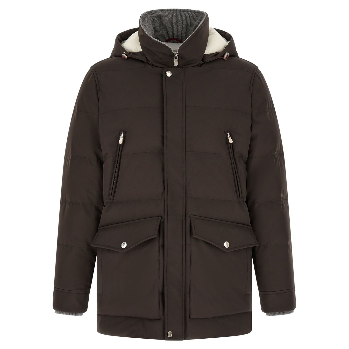 Brunello Cucinelli Brown Polyamide Parka