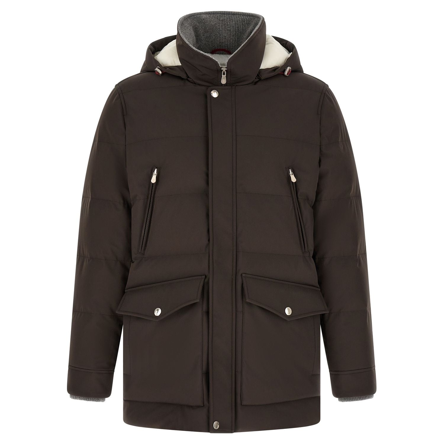 Brunello Cucinelli Brown Polyamide Parka