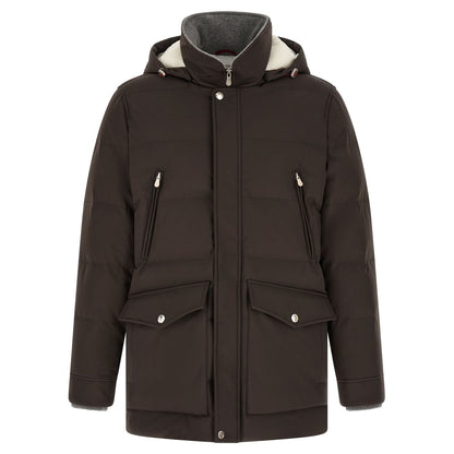 Brunello Cucinelli Brown Polyamide Parka