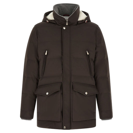 Brunello Cucinelli Brown Polyamide Parka