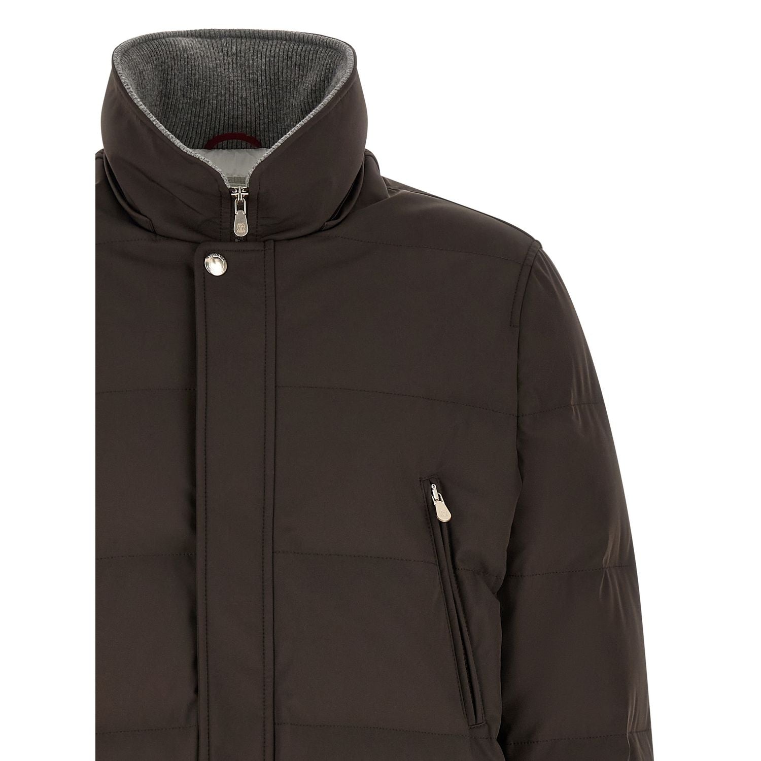 Brunello Cucinelli Brown Polyamide Parka
