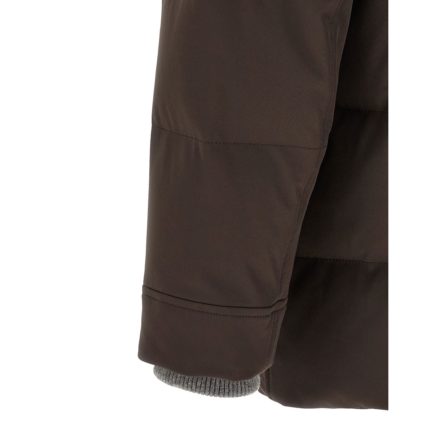 Brunello Cucinelli Brown Polyamide Parka