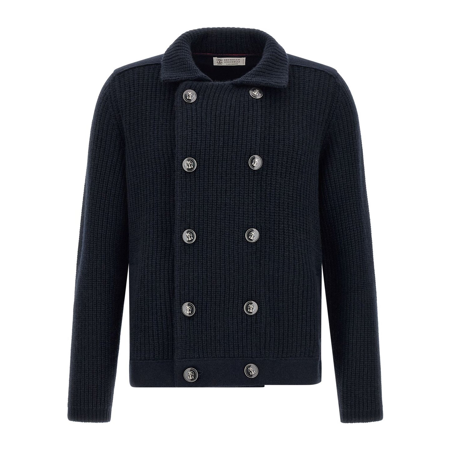 Brunello Cucinelli Blue Cashmere Cardigan
