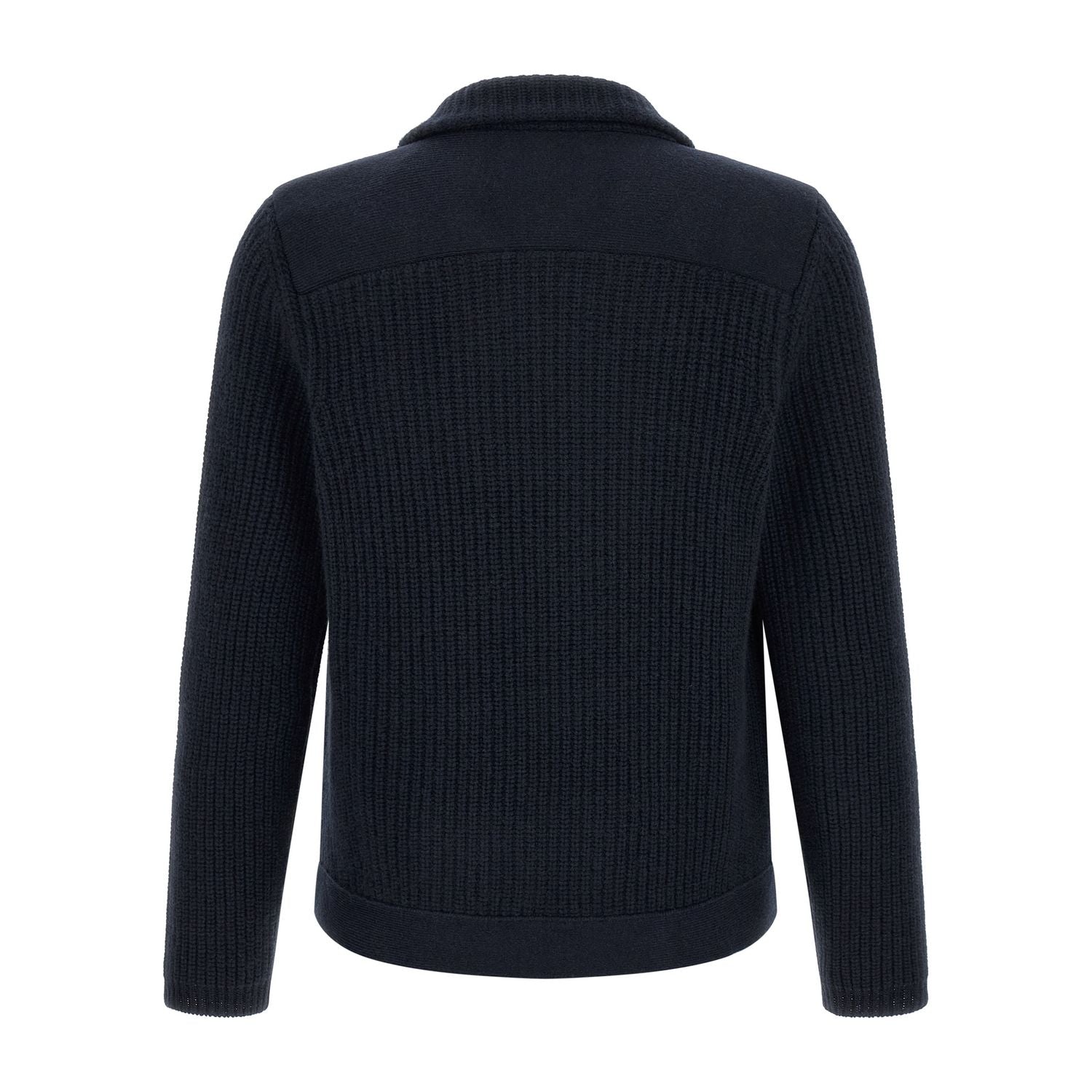 Brunello Cucinelli Blue Cashmere Cardigan