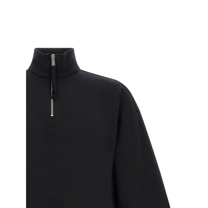 Thom Krom Black Cotton Sweatshirt