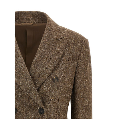 Brunello Cucinelli Brown Virgin Wool Blazer