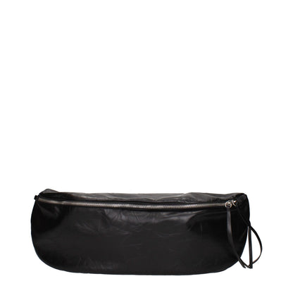 Jil Sander Black Leather Backpack