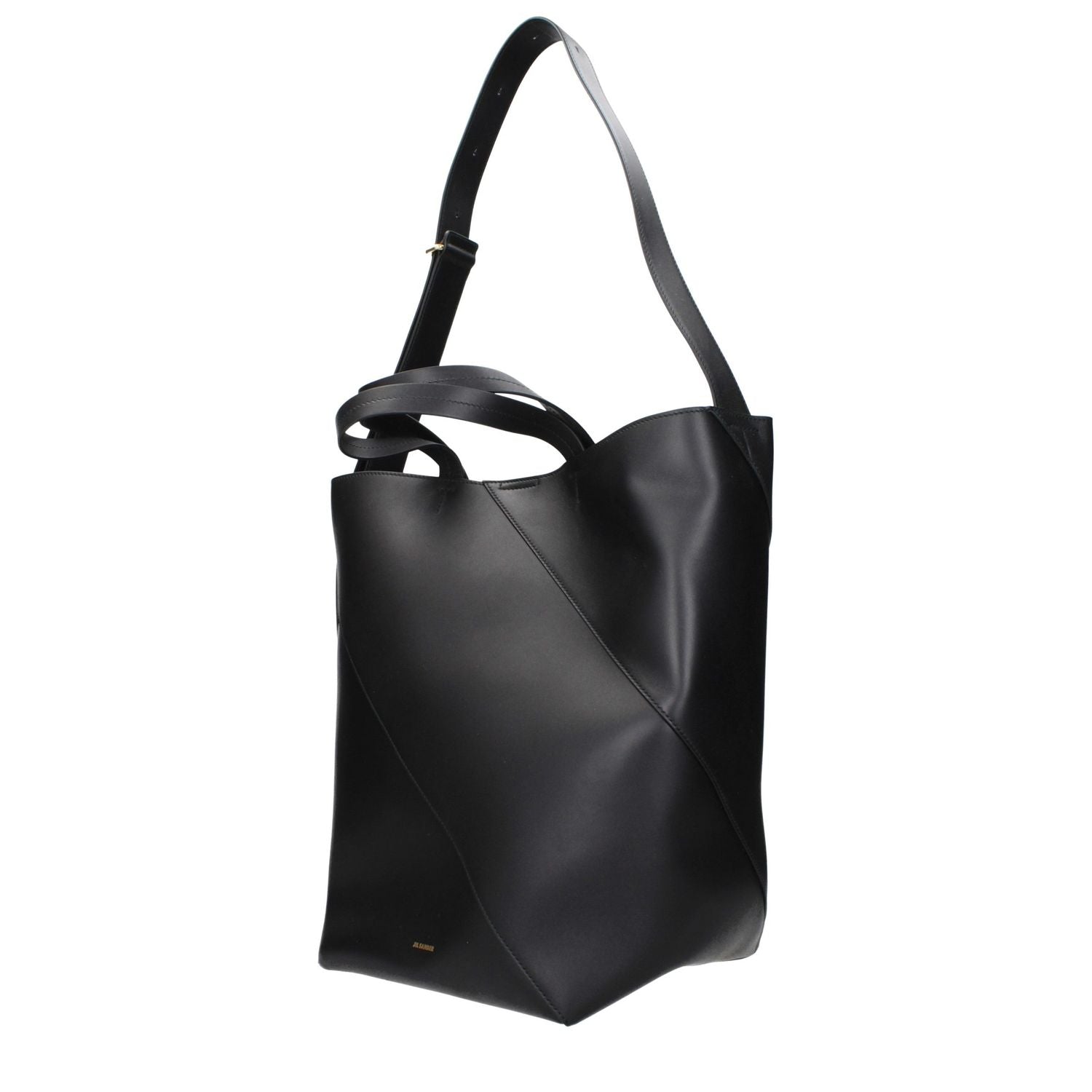 Jil Sander Black Leather Crossbody Bag