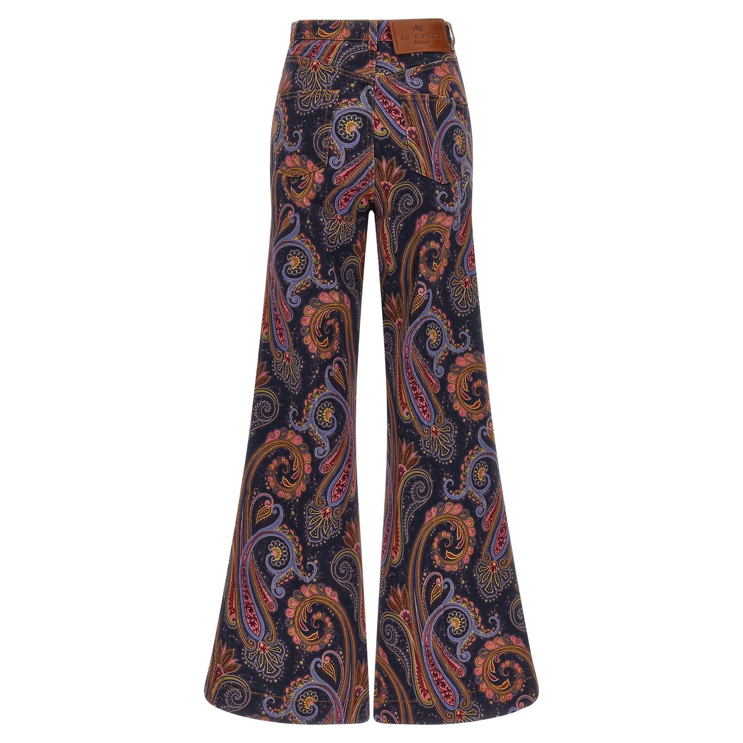 Etro Multicolor Cotton Flared Jeans