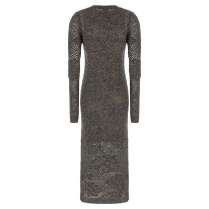Brunello Cucinelli Gray Nylon Casual Dress