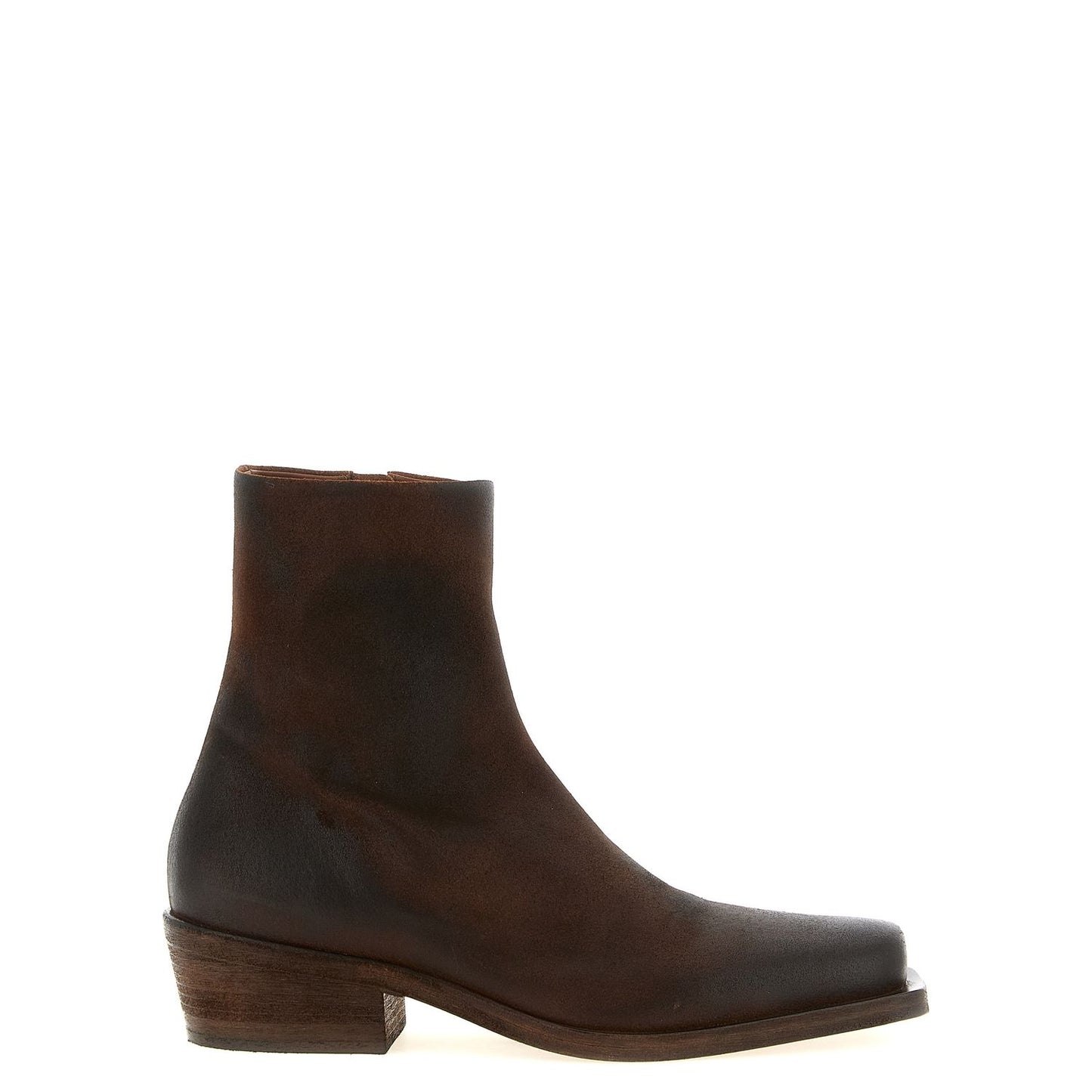 Marsell Brown Calfskin Ankle Boots