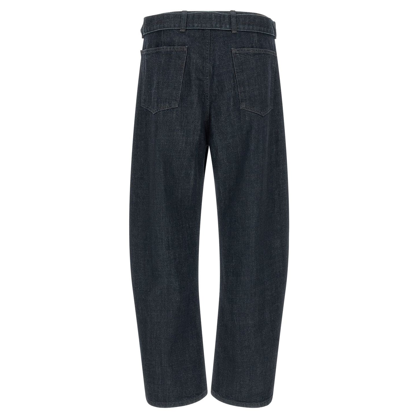 Lemaire Blue Cotton Tapered Jeans
