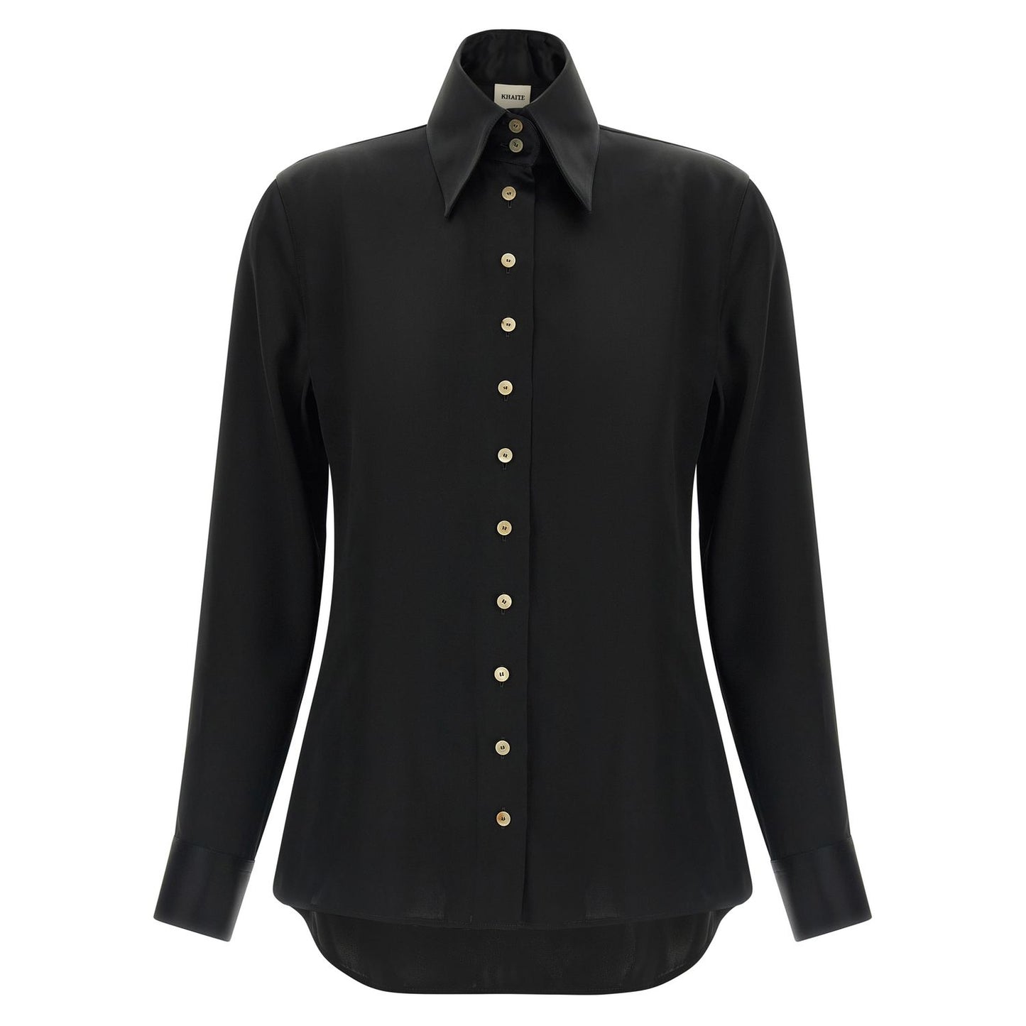 Khaite Black Acetate Blouse