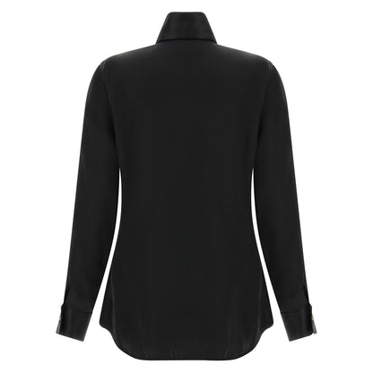 Khaite Black Acetate Blouse