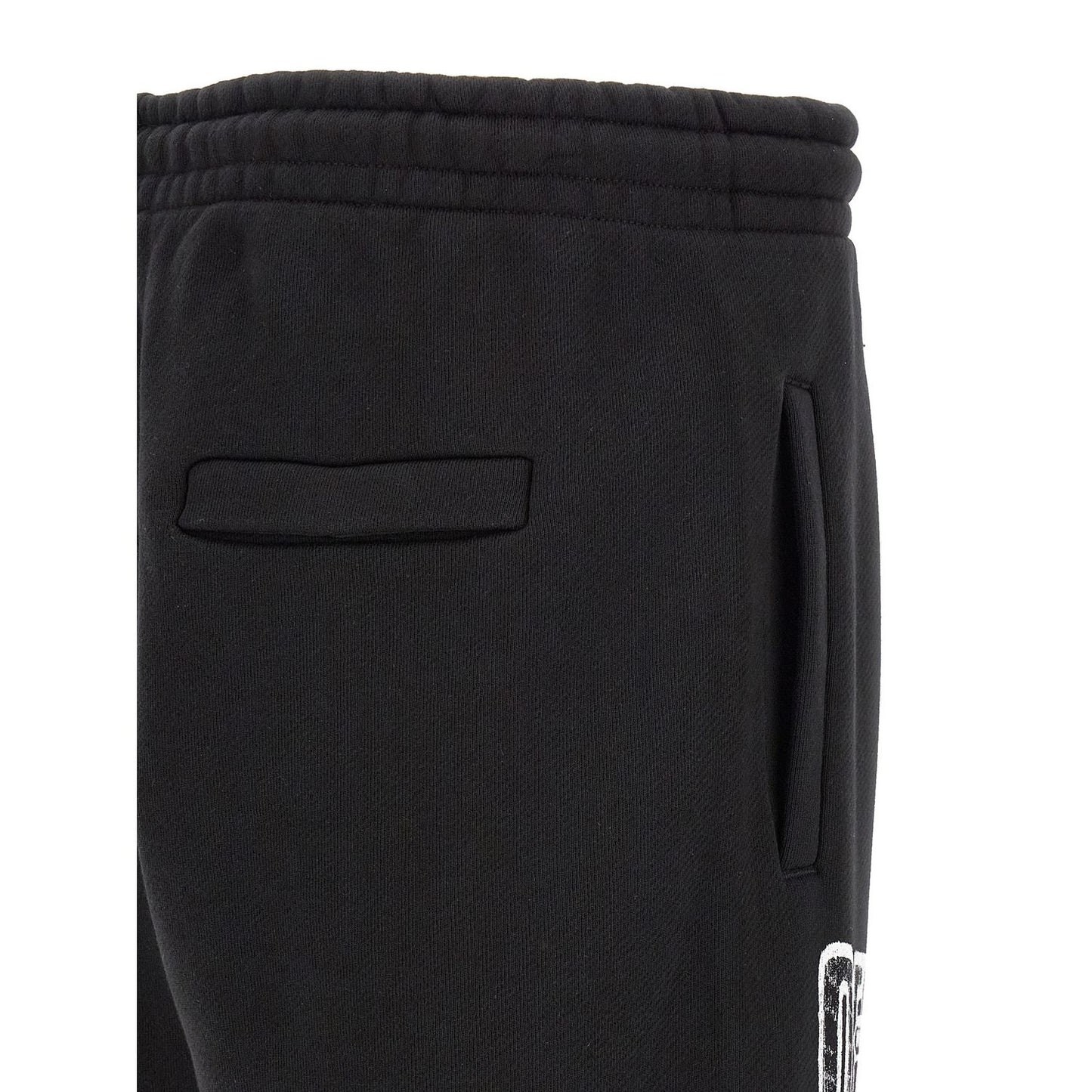 Off-White Black Cotton Joggers (Workout Pants)