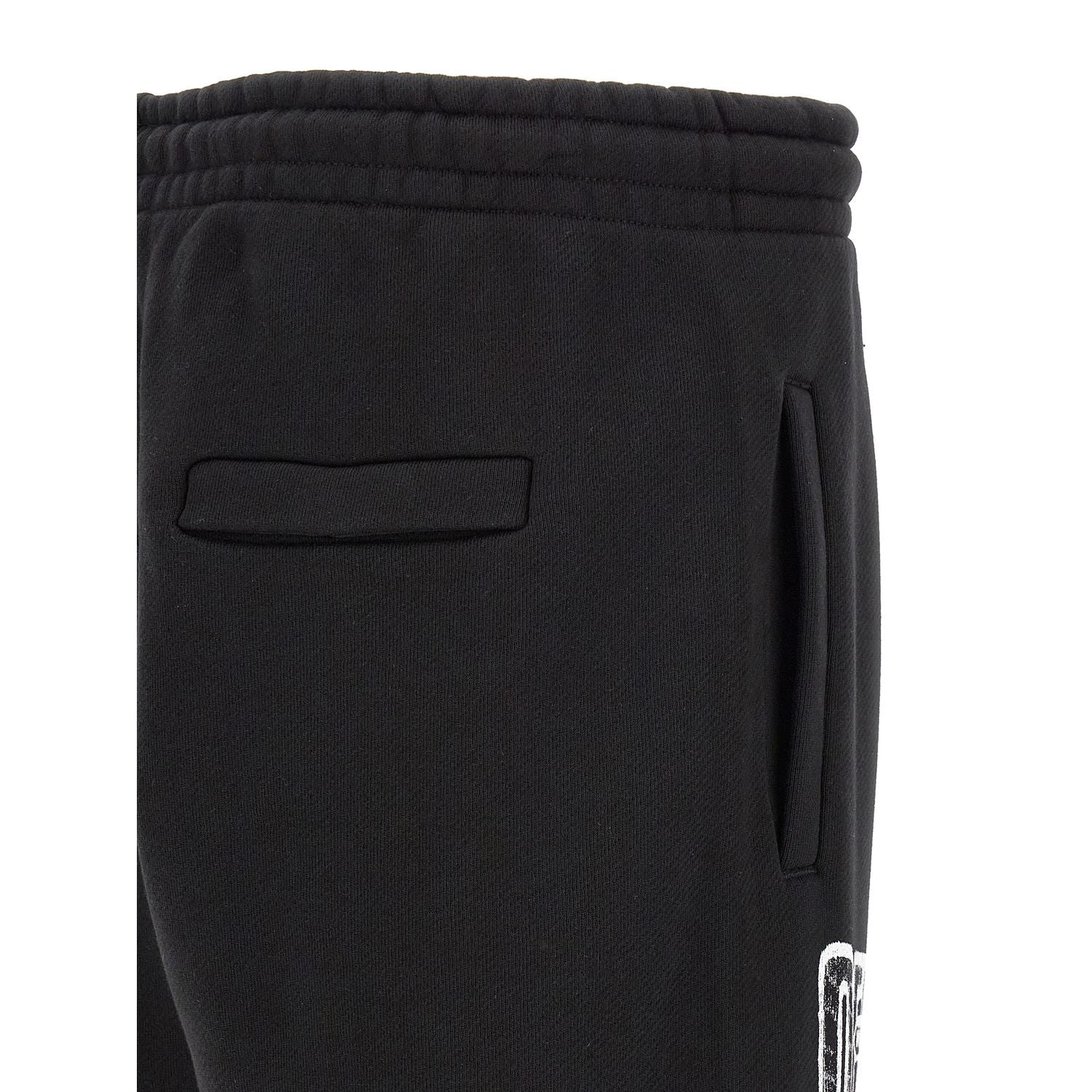 Off-White Black Cotton Joggers (Workout Pants)