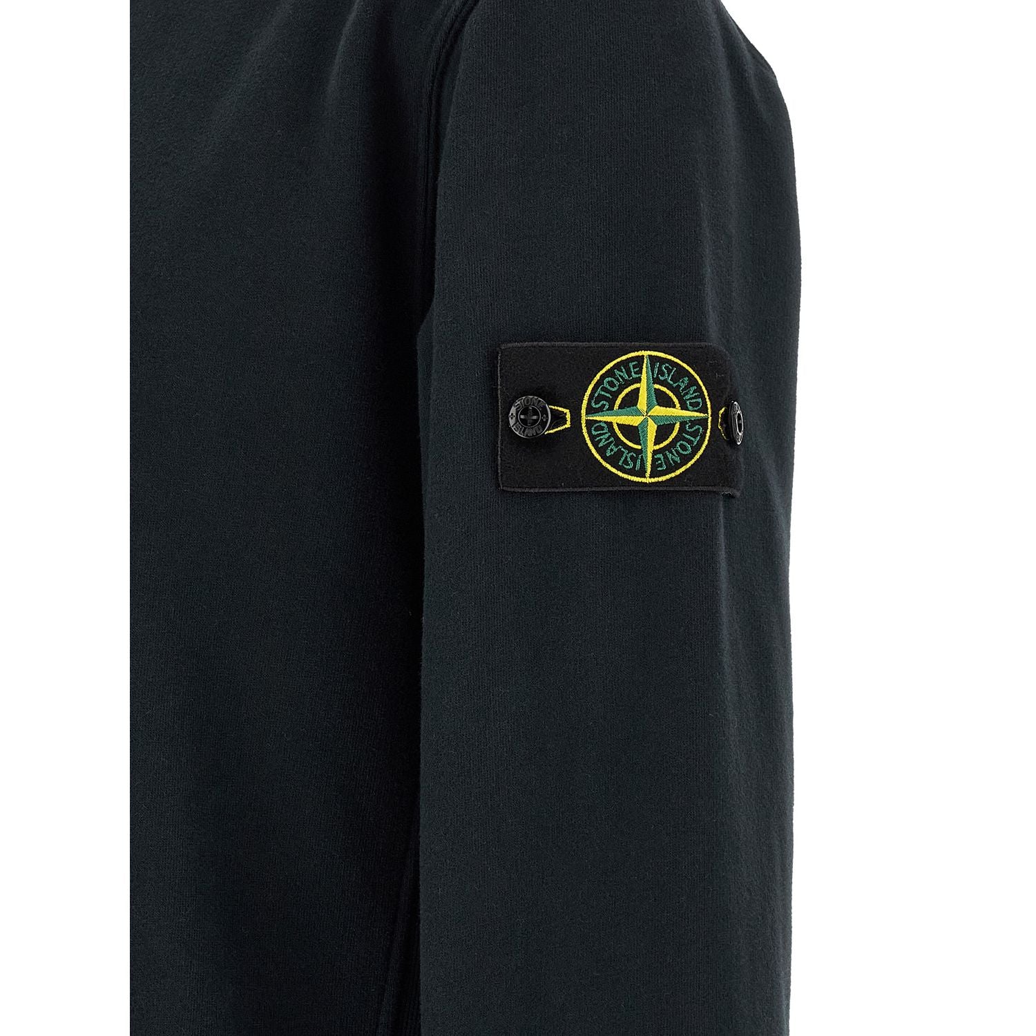 Stone Island Blue Cotton Sweatshirt