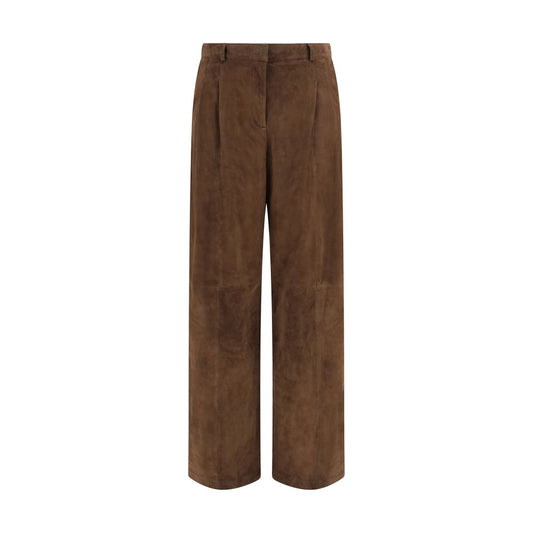 Arma Brown Leather Pants