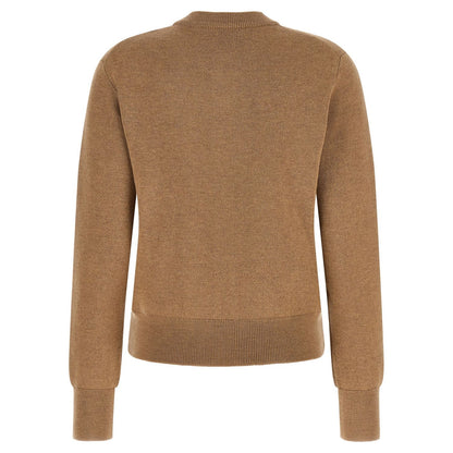 Ami Paris Beige Wool Cardigan