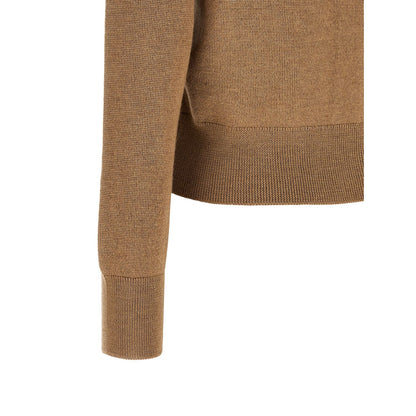 Ami Paris Beige Wool Cardigan