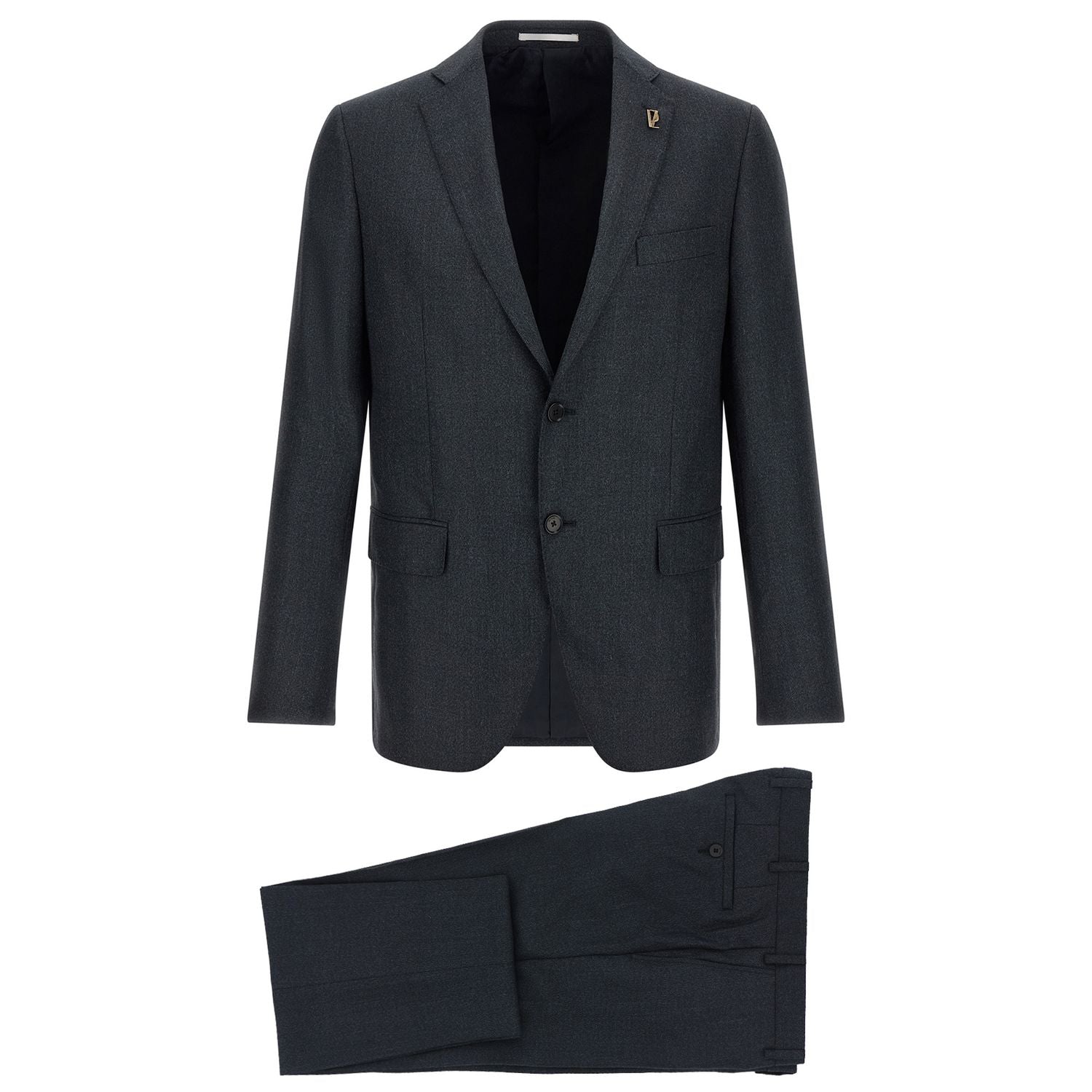 Pal Zileri Gray Polyester Two-Piece Suit