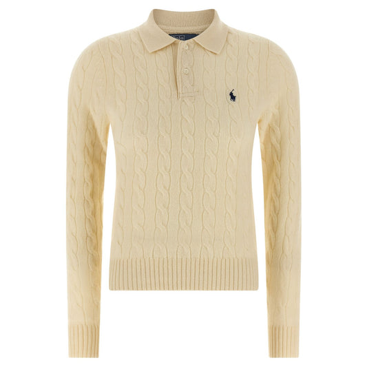 Polo Ralph Lauren White Wool Polo Shirt