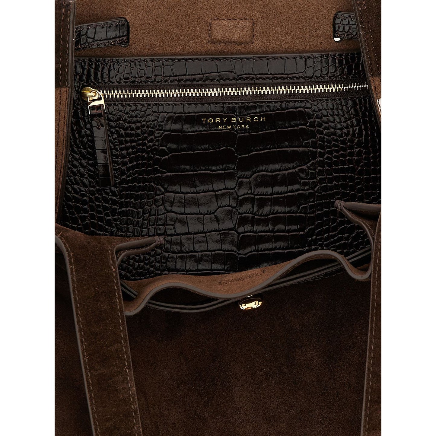 Tory Burch Brown Bovine Leather Tote Bag