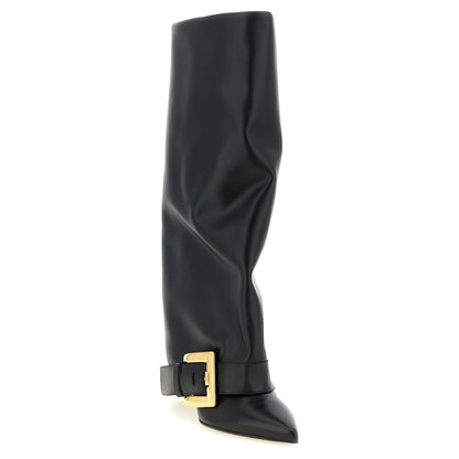 Balmain Black Calfskin Over The Knee