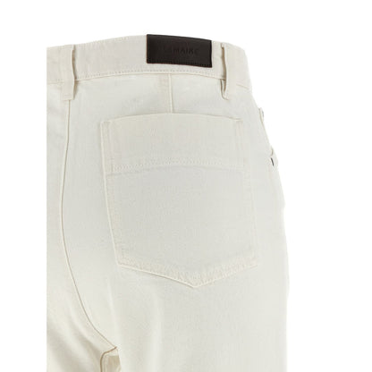 Lemaire White Cotton High-Waisted Jean
