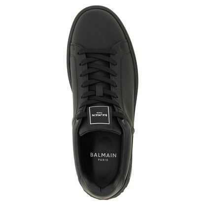 Balmain Black Calfskin Low Top Sneakers