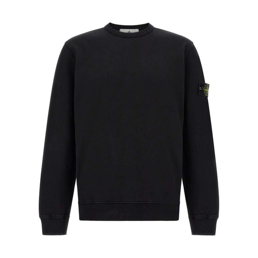 Stone Island Black Cotton Sweatshirt
