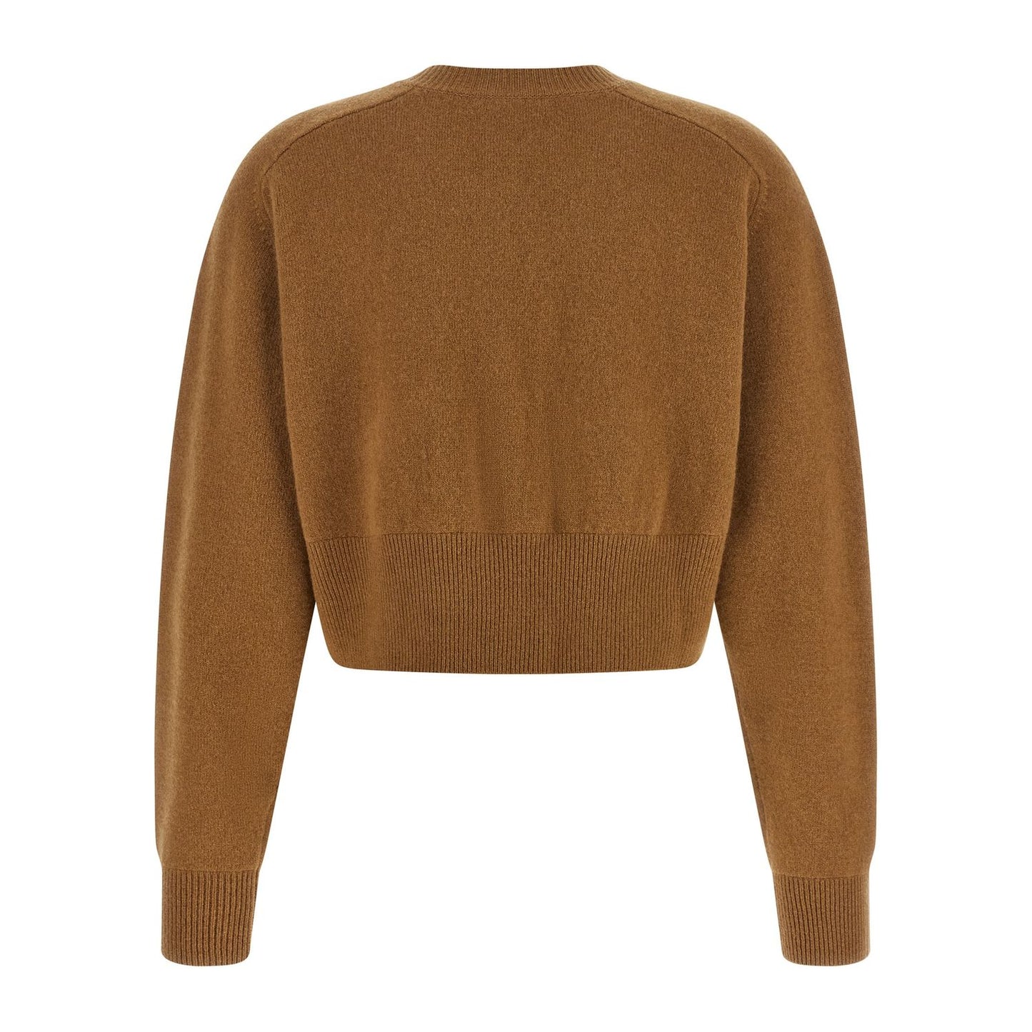 Elisabetta Franchi Brown Wool Cardigan