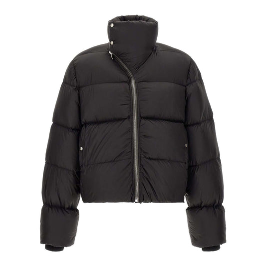 Rick Owens Black Nylon Full-Length Jacket