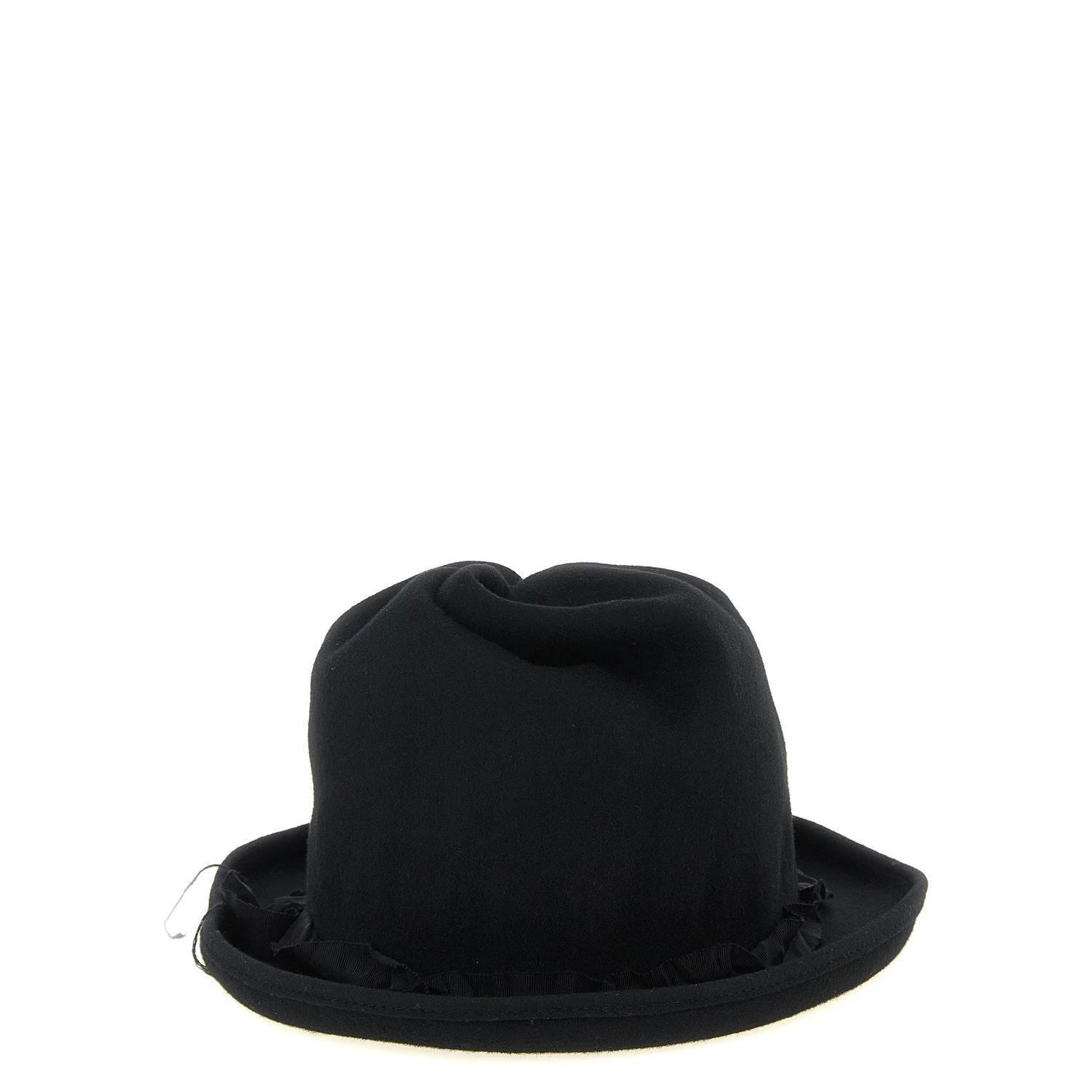 Yohji Yamamoto Black Wool Fedora