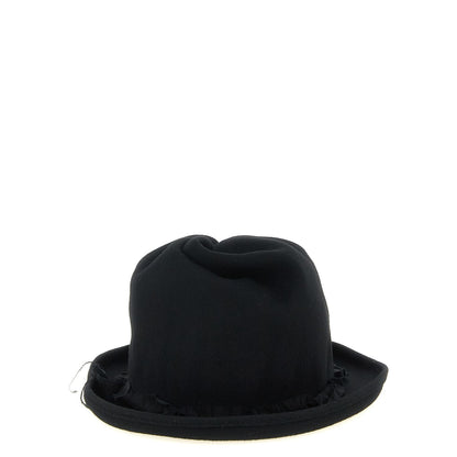 Yohji Yamamoto Black Wool Fedora