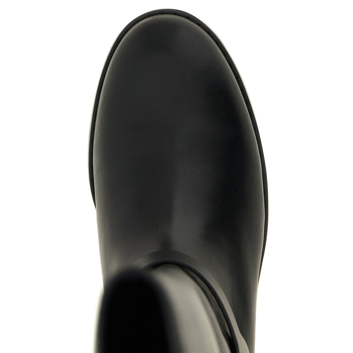PINKO Black Cowhide Over The Knee