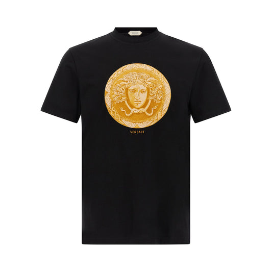 Versace Black Cotton T-Shirt