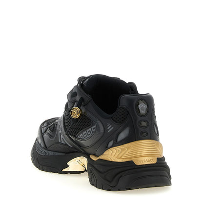 Versace Multicolor Calfskin Athletic Sneakers