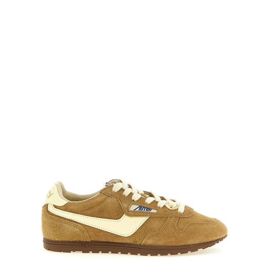 Autry Brown Cowhide Athletic Sneakers